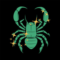Astrological Symbol of Scorpio Zodiac and Horoscope Magic