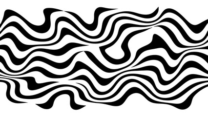 Fototapeta premium Wave pattern illustration vector with transparent background