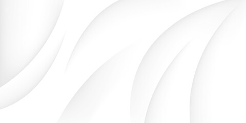 White geometric abstract background overlap layer on bright space with lines effect decoration. Modern graphic design element circles style concept for banner.