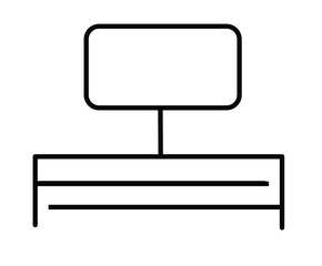 Obraz premium Desk Lamp Icon Representing Study Space. Work.lamp line icon