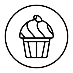 Easter Cupcake Vector Icons