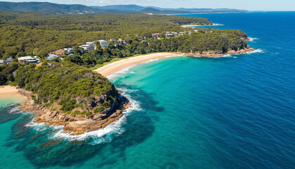 Top view of the seascape.