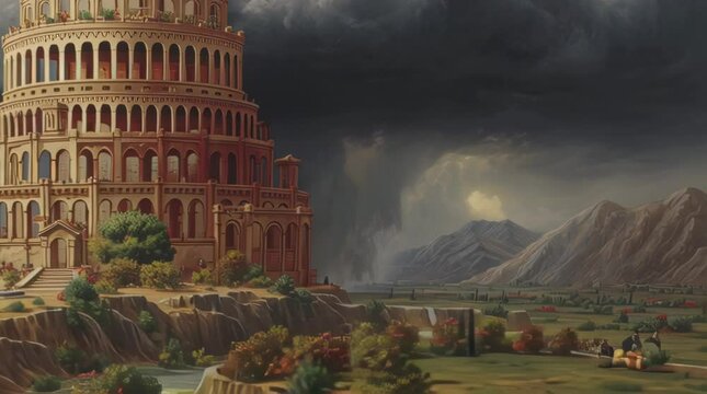 The Tower of Babel: A Majestic Architectural Structure