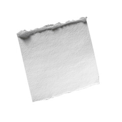 Fototapeta premium Torn Piece of White Paper on Green Background