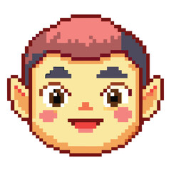 Pixel blushing face
