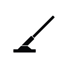 Black Silhouette Woodworking Push Stick Vector Icon