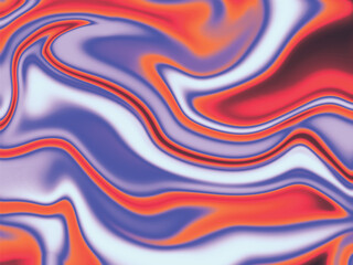 Abstract Swirling Liquid Marble Texture Vibrant Hues of Orange, Purple, and White