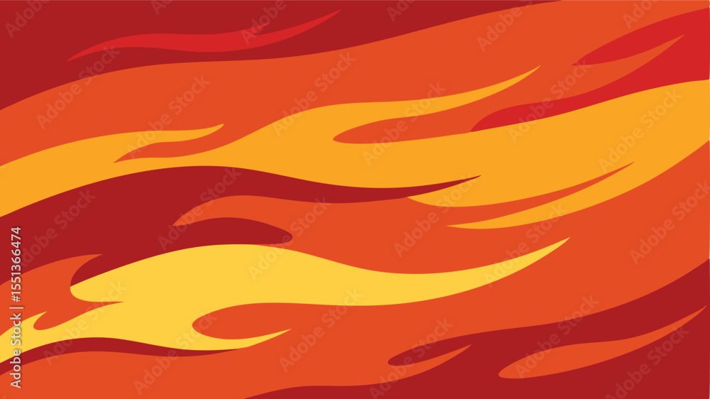 Poster abstract flame graphic displaying shades of red orange and yellow perfect for dynamic design project