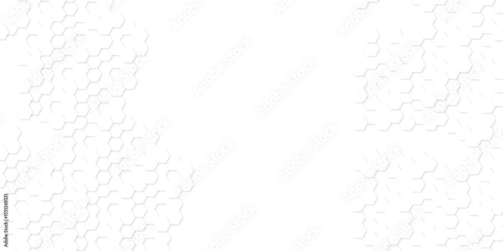 Poster background with hexagons . abstract background with lines . white texture background . hexagon abstr