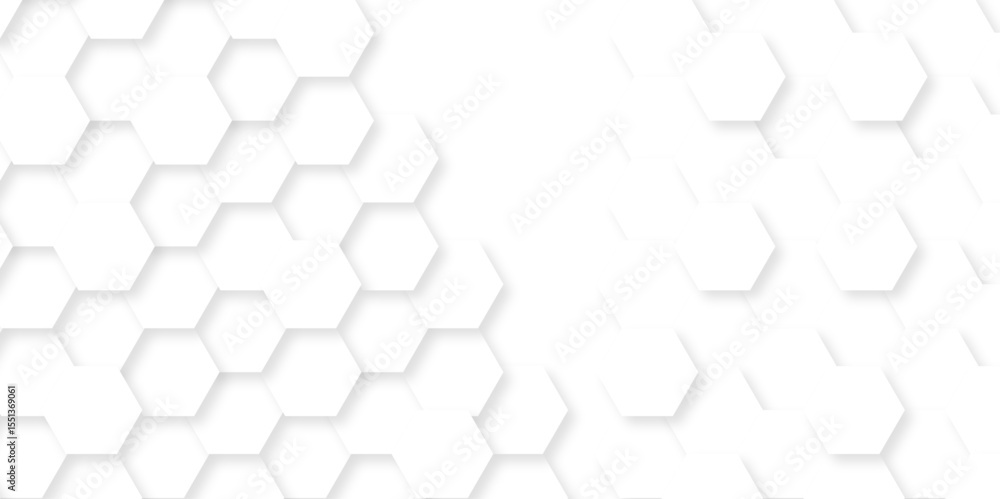 Poster background with hexagons . abstract background with lines . white texture background . hexagon abstr