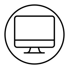 Desktop Computer Vector Icons