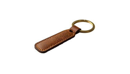 Keychain on white background