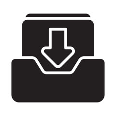 Inbox Vector Icon which can easily modify or edit