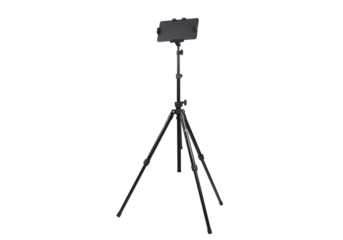 Portable Tablet Tripod Stand isolated on transparent background