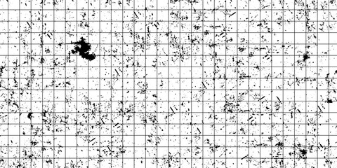 Vector white black grid check seamless pattern grunge.