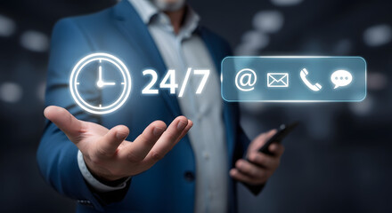 Holographic Icons for 24/7 Communication