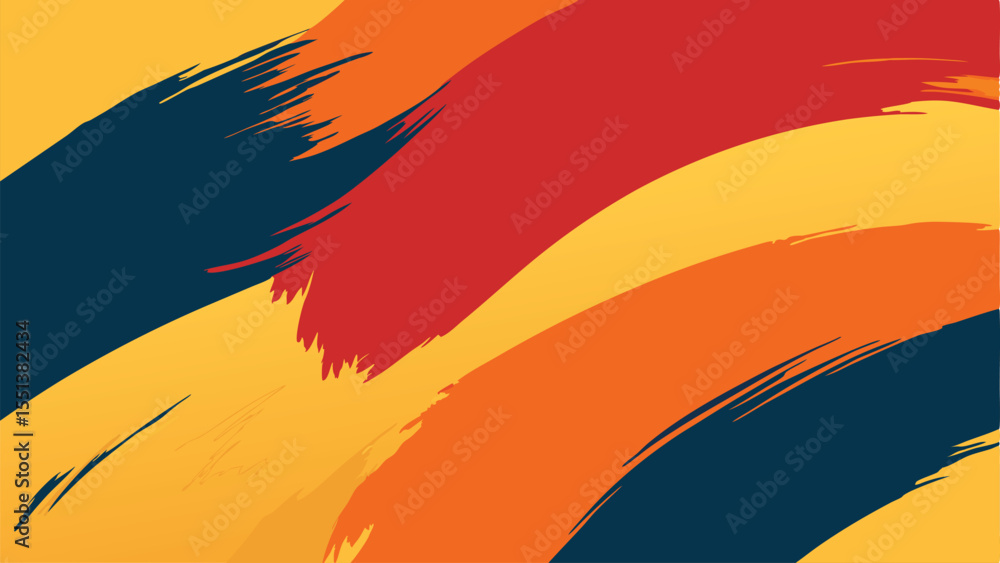 Poster abstract brushstroke background with colorful swirls and transparency for various design projects an