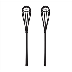 Lacrosse sticks crossed silhouette