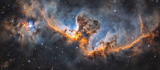 Obraz premium Nebulae in deep space