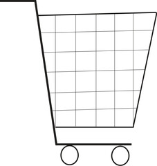 Shopping Cart Icon – Minimal Line Style