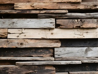 Old Rustic Wooden Plank Wall Texture – Vintage Wood Background