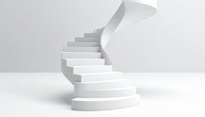 Abstract Spiral Staircase Design