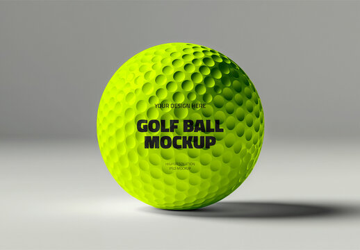 Golf Ball Mockup Template