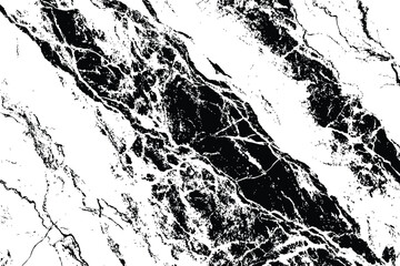 Abstract monochrome image showing a high contrast pattern of black and white shapes and lines grunge.