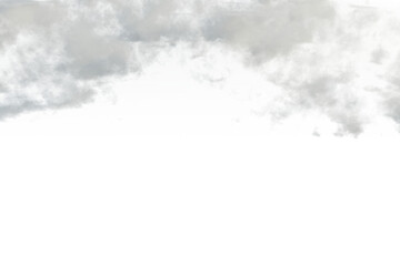 A low-angle shot reveals a majestic mountain peak shrouded in a thick layer of mist and clouds, its summit barely visible.  creating a dramatic contrast between the ethereal clouds and the hidden base