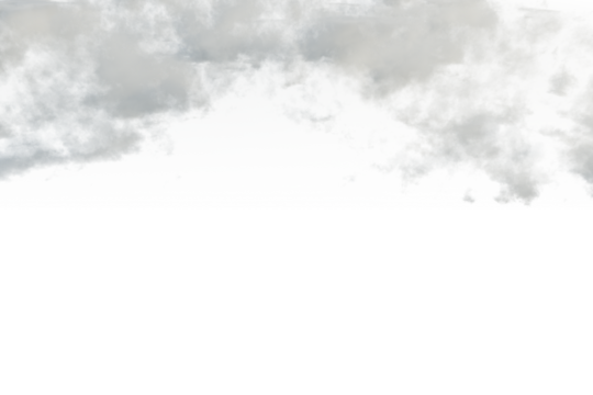 A low-angle shot reveals a majestic mountain peak shrouded in a thick layer of mist and clouds, its summit barely visible.  creating a dramatic contrast between the ethereal clouds and the hidden base