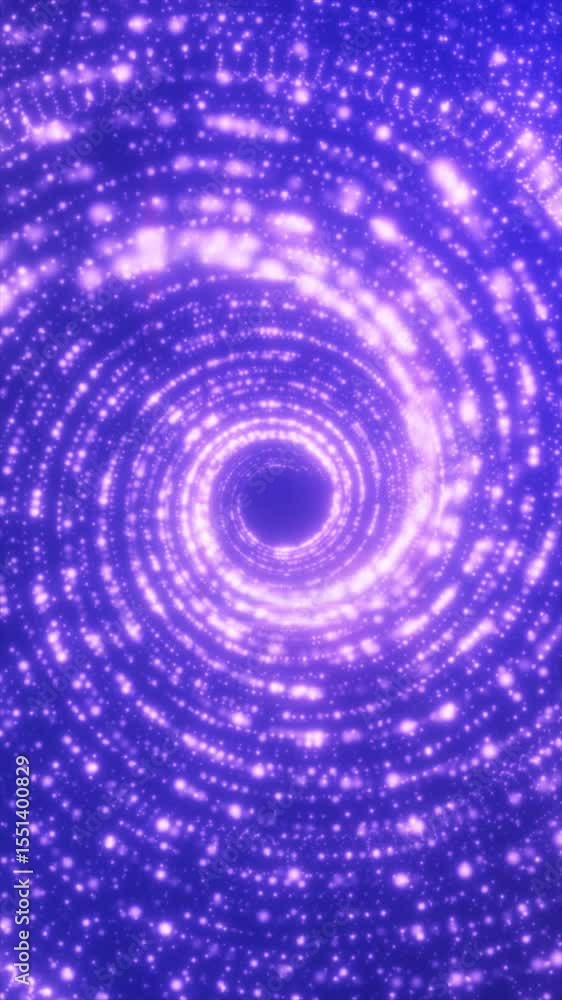 Poster experience a mesmerizing swirl of colors and lights, simulating a rich cosmic environment with a whi