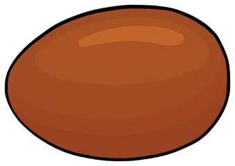 Sapodilla Fruit Illustration