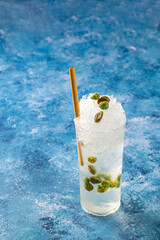 Elegant luxury cocktail in front of dark background