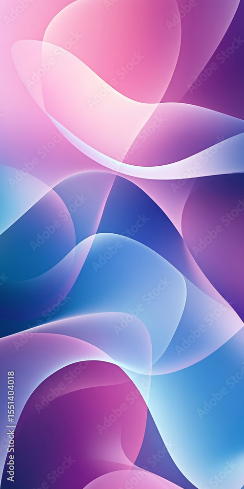 Poster abstract wavy background. fluid. 3d style. blue and purple gradient. waves with translucent effect. 