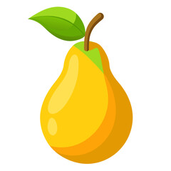 Minimalist Pear Icon for Healthy Eating and Harvest Themes