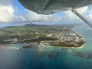 aerial view of the river