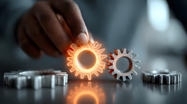 Dynamic business environment illustrating the concept of business agility with visual symbols of company transformation, rapid adaptation, and increased operational efficiency in response to32734241 1