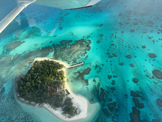 aerial view of the sea