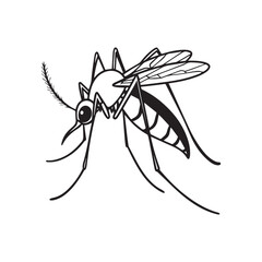 Obraz premium mosquito cartoon illustration