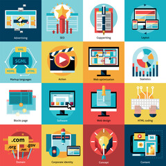 Podcast and vlog icons pack for online content design and UI