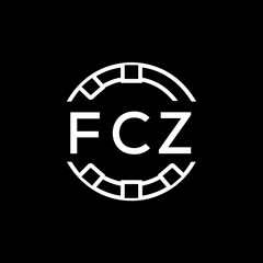 FCZ “Modern FVA Monogram Logo Design,  FCZ Later Logo , Sleek Minimalist Letter mark in Circle, High-Contrast Branding Concept”
