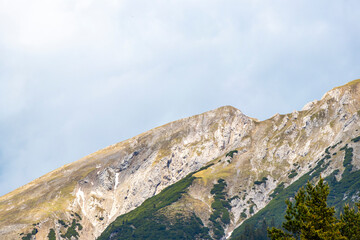 Obraz premium Panoramic view Marienberg mountain alpine landscape in Alps Tyrol Austria.