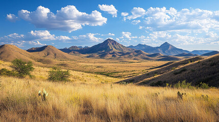 Fototapeta premium landscape with mountains and blue sky