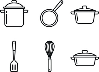 set of kitchen tools