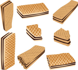 Chocolate Wafer Wafer Biscuit Stock 