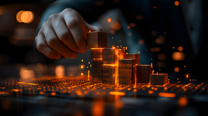 Illustration depicting business agility through smart strategic planning, flexible management practices, and adaptability within a dynamic corporate environment 87120884 2