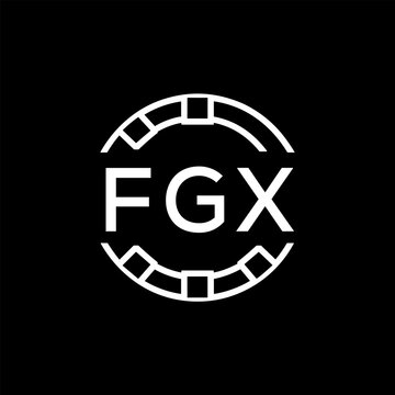 FGX &ldquo;Modern FVA Monogram Logo Design,  FGX Later Logo , Sleek Minimalist Letter mark in Circle, High-Contrast Branding Concept&rdquo;
