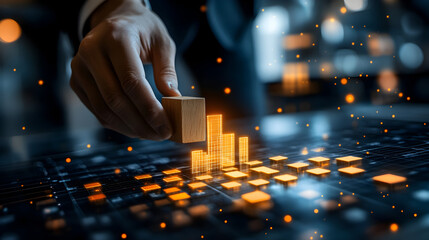 Illustration depicting business agility through smart strategic planning, flexible management practices, and adaptability within a dynamic corporate environment 15028042 3
