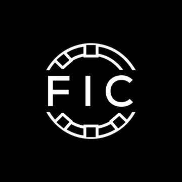 FIC &ldquo;Modern FVA Monogram Logo Design,  FIC Later Logo , Sleek Minimalist Letter mark in Circle, High-Contrast Branding Concept&rdquo;
