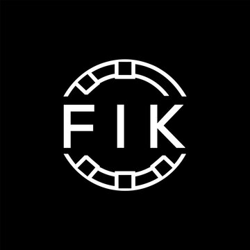 FIK &ldquo;Modern FVA Monogram Logo Design,  FIK Later Logo , Sleek Minimalist Letter mark in Circle, High-Contrast Branding Concept&rdquo;
